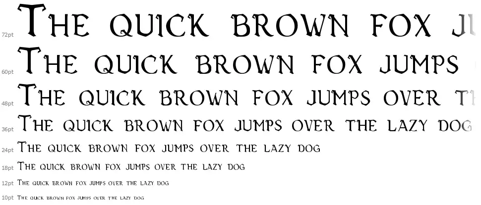 Vecna font Waterfall