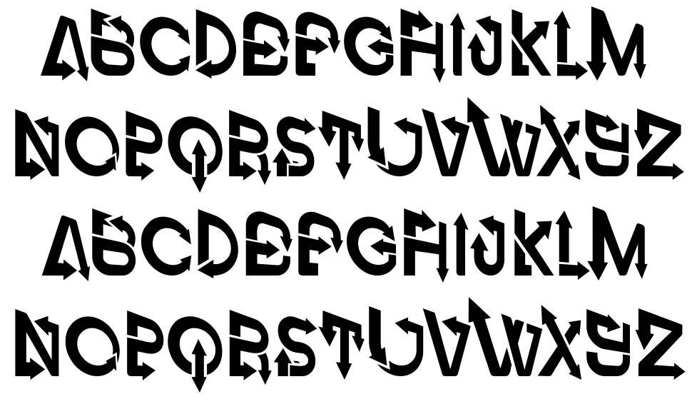 Vector font specimens