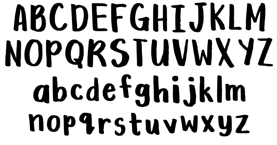 Vee With A Marker font specimens