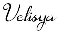 Velisya шрифт