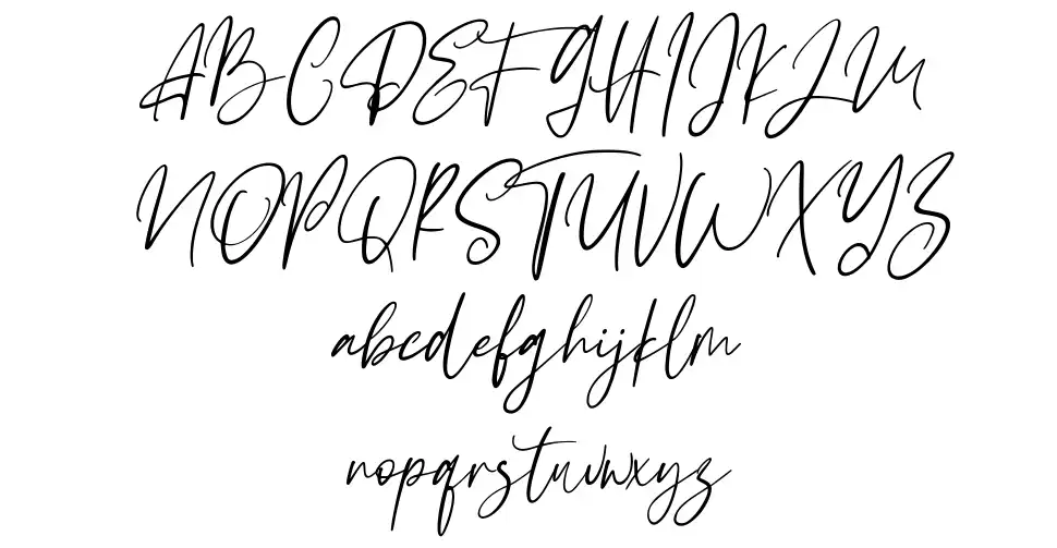 Vellizta schriftart Vorschau