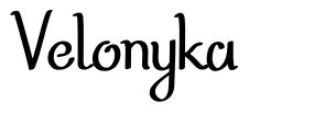 Velonyka 字形