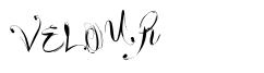 Velour schriftart