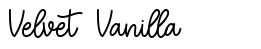 Velvet Vanilla шрифт