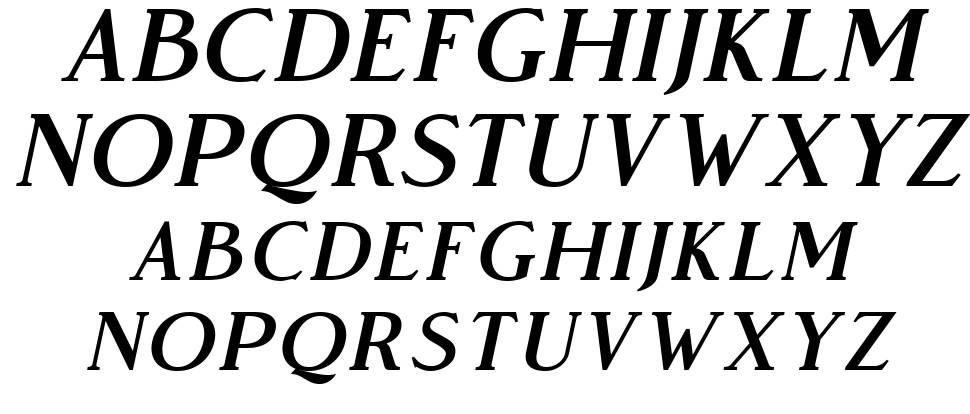 Vendeur font specimens