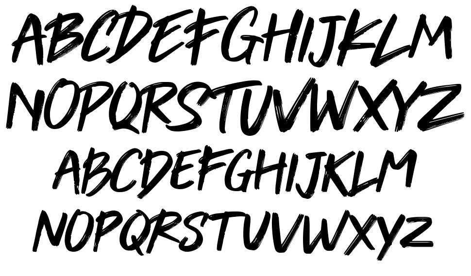 Venomica font Örnekler