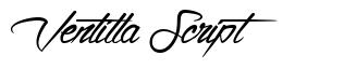 Ventilla Script font