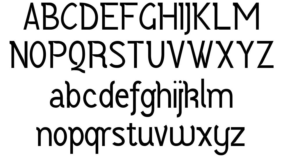 Vercing font specimens