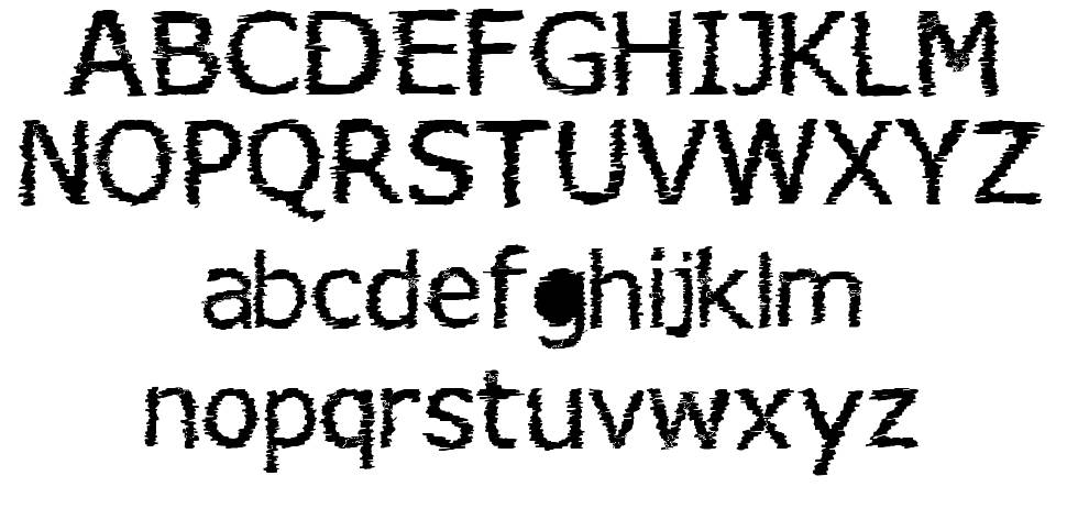 Verdana Hand フォント 標本