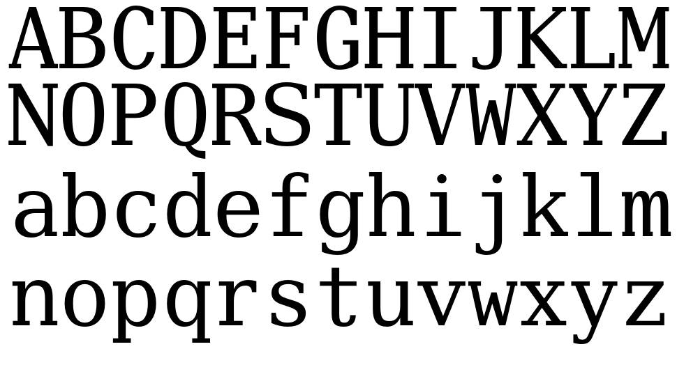 Verily Serif Mono font specimens