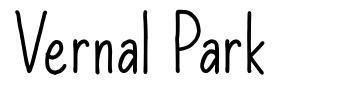 Vernal Park шрифт