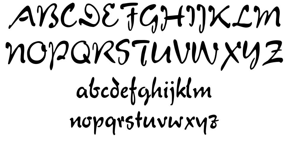 Verona Script písmo Exempláře