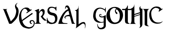 Versal Gothic font