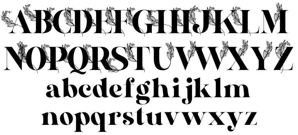 Veshionfont specimens