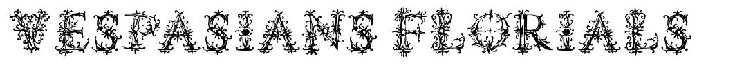 Vespasians Florials шрифт