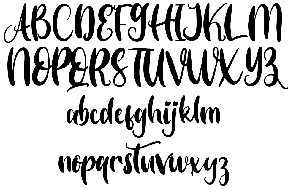 Vibelovefont specimens