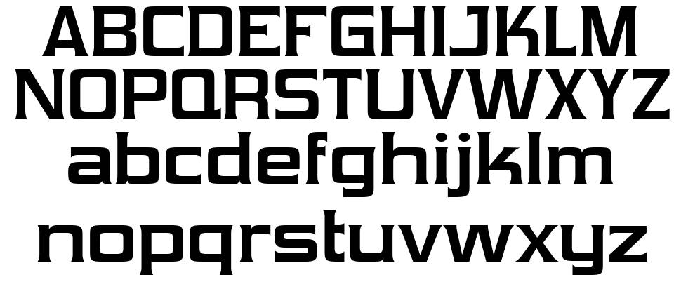 Vibrocentric font Örnekler