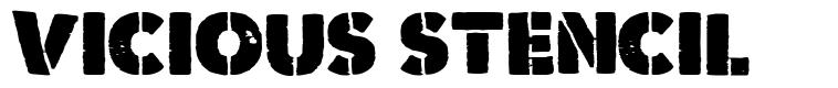 Vicious Stencil 字形