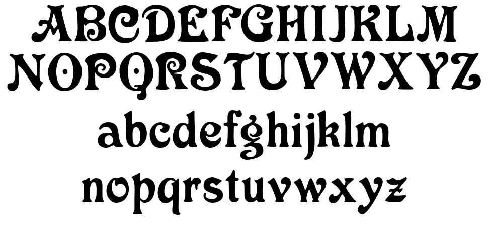 Victoria CAT font Örnekler