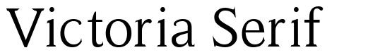 Victoria Serif 字形