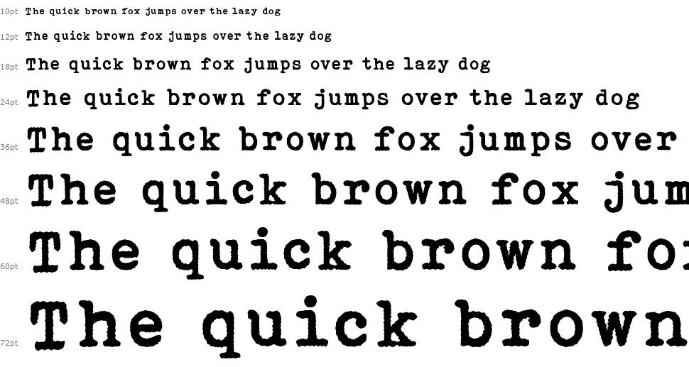 Victoria Typewriter font Şelale