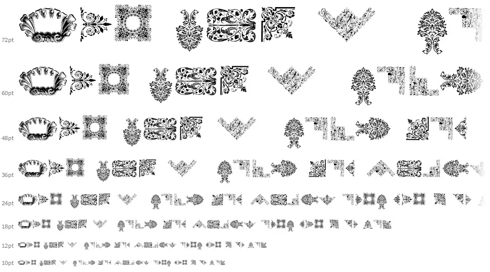 Victorian Free Ornaments font by Intellecta Design FontRiver