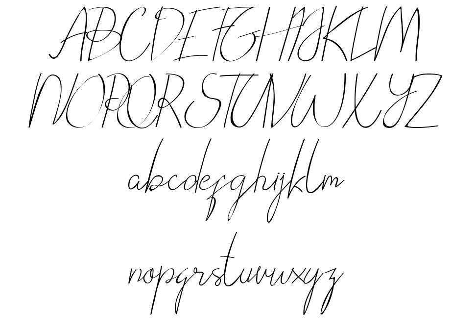 Victorisa Script font specimens