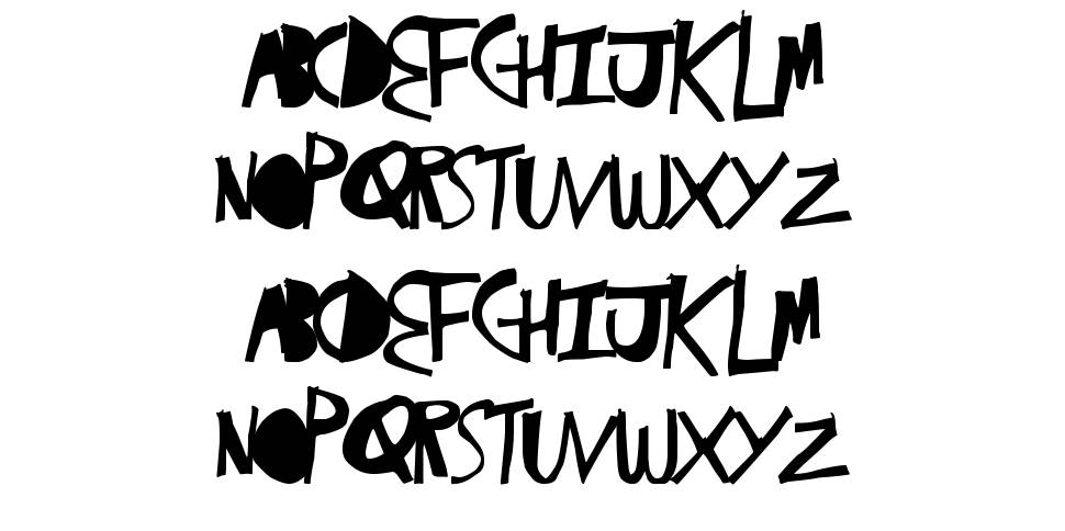 Victory Cut font specimens