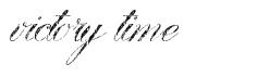 Victory Time font
