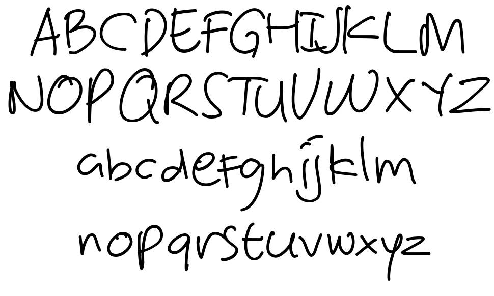 Victorya Handwriting písmo Exempláře