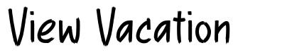 View Vacation font