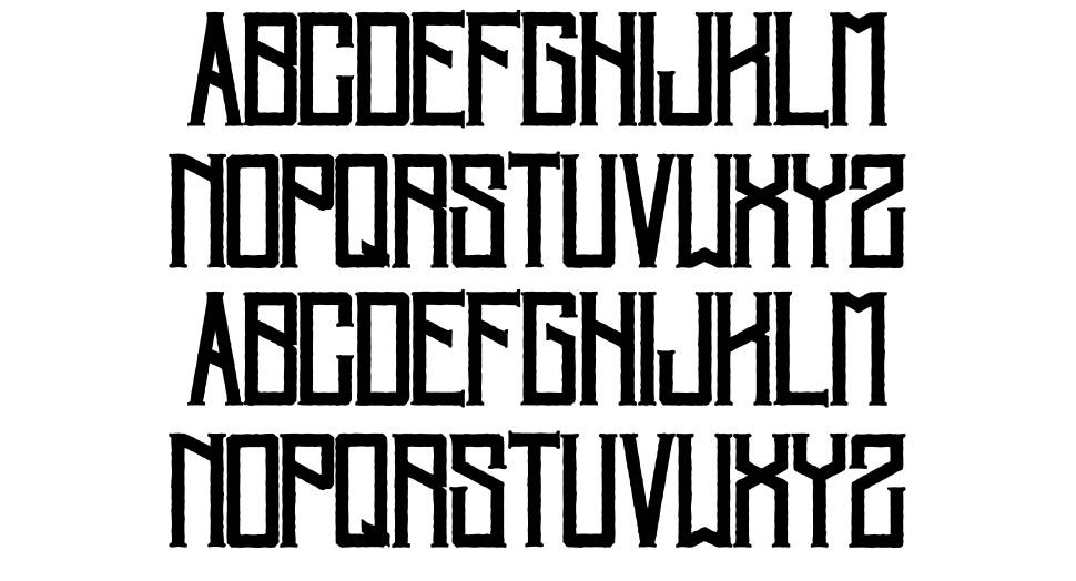 Villagers font specimens