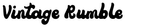 Vintage Rumble font