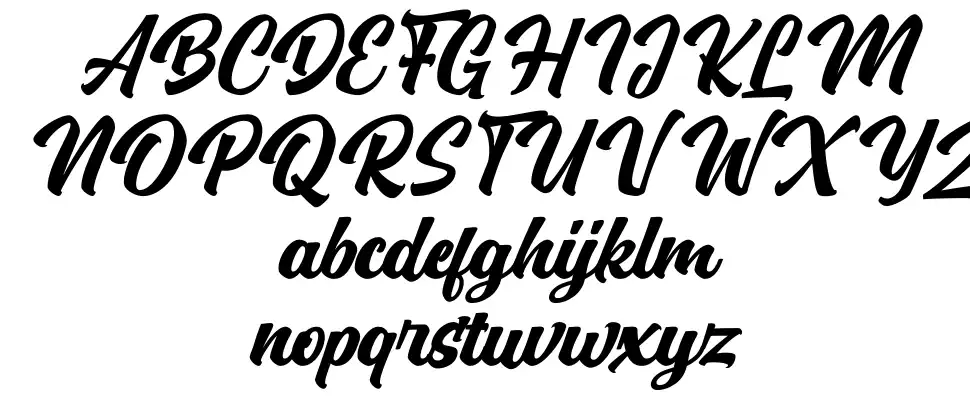 Vintage Scripter font Örnekler