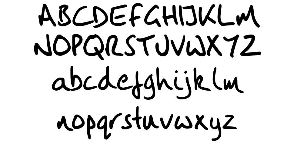 Vintlys Hand font specimens