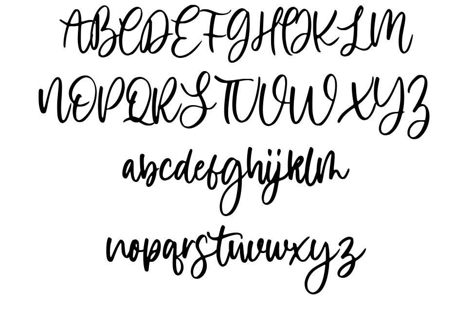 Violetail font Örnekler