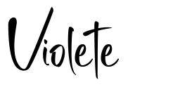 Violete шрифт
