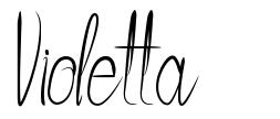 Violetta font