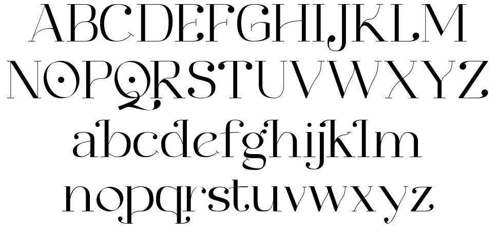 Viorath font specimens