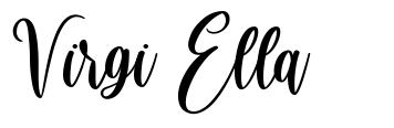 Virgi Ella шрифт