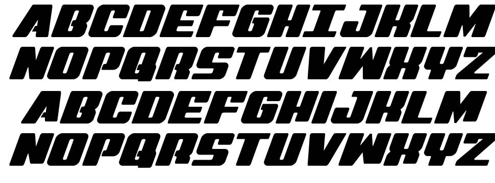 Virgin Hybrid font specimens