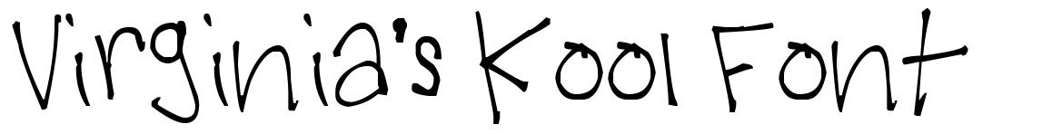 Virginia's Kool Font font