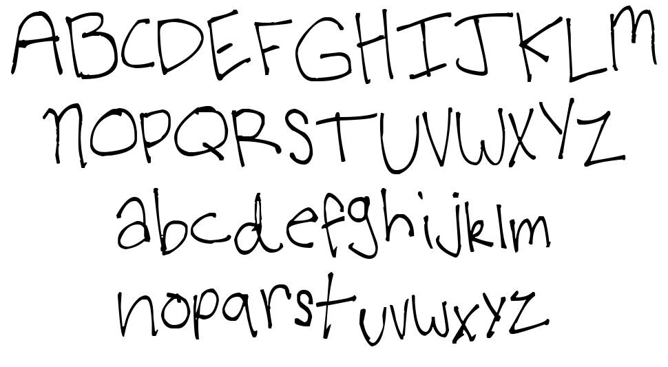 Virginia's Kool Font font specimens