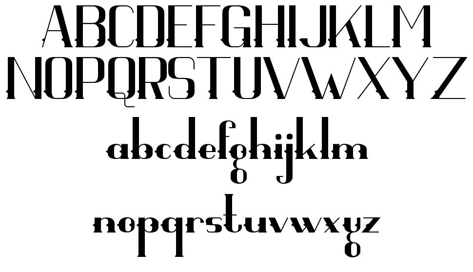 Visaka font specimens