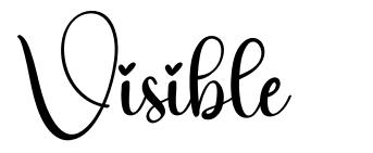 Visible 字形