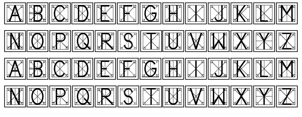 Vitruvian 字形
