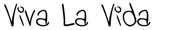 Viva La Vida шрифт