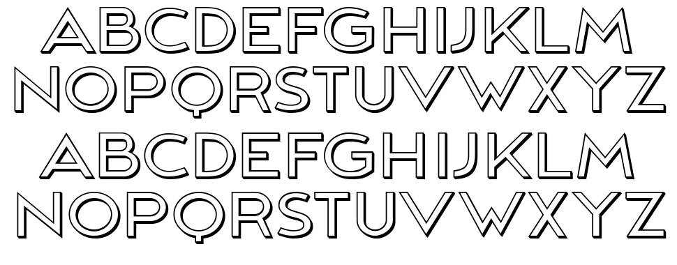 Vladimir Sans 字形 标本