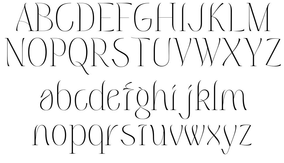 Volatile Serif písmo Exempláře