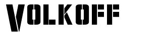 Volkoff шрифт